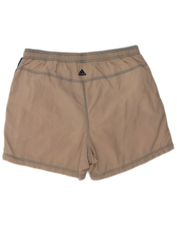 ADIDAS grafiske sportsshorts til mænd, store beige colourblock polyester