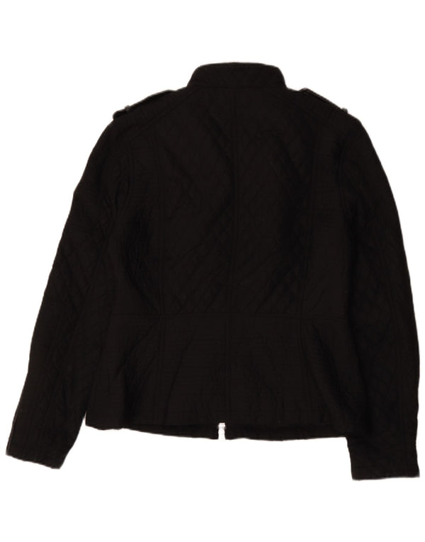 Barbour Dame Military Quilted Jacket UK 16 Large Black