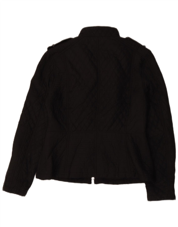 Barbour Dame Military Quilted Jacket UK 16 Large Black