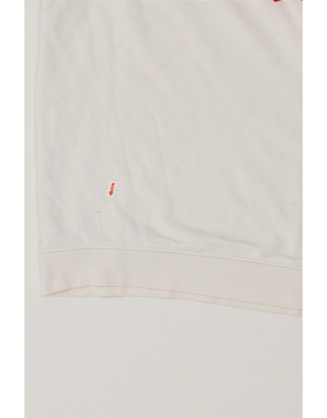 LEVI'S Womens Oversized Graphic Sweatshirt Jumper UK 10 Small White Cotton Vintage Levi's and Second-Hand Levi's from Messina Hembry 