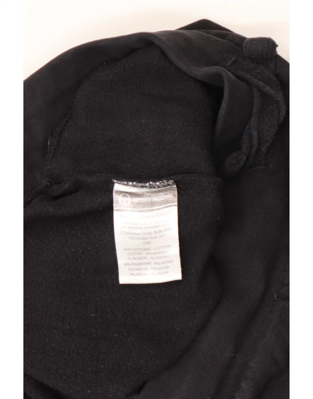 Sergio Tacchini Dame træningsdragt Bukser Joggers UK 12 Medium Sort Bomuld