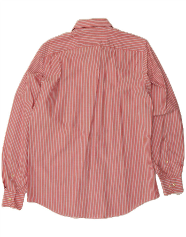 PIERRE CARDIN Mens Shirt Size 40 Medium Pink Striped Cotton Classic Vintage Pierre Cardin and Second-Hand Pierre Cardin from Messina Hembry 