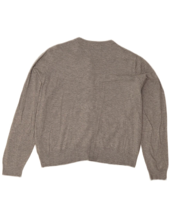 Marks & Spencer Womens Bolero Jumper UK 14 Medium Grey Viscose