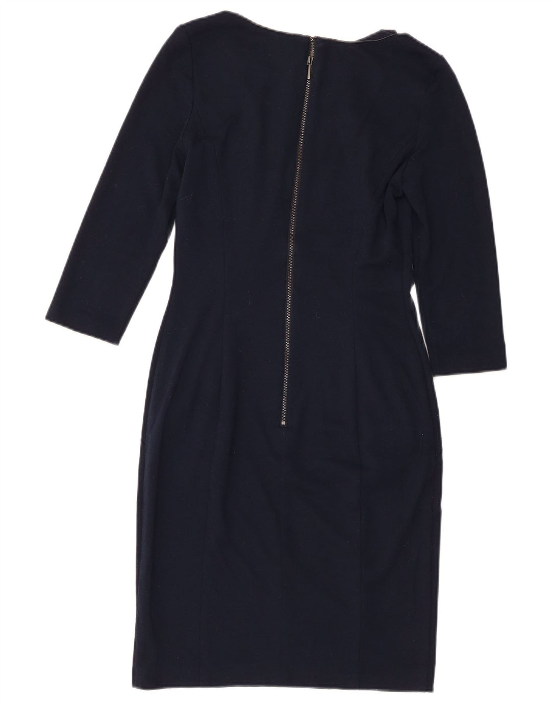 Marks & Spencer Dame 3/4-ærmet Skede Kjole UK 8 Small Navy Blue