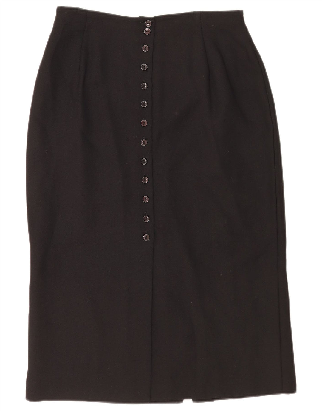 Marks & Spencer Womens Pencil Skirt UK 14 Medium W28 Black Polyester
