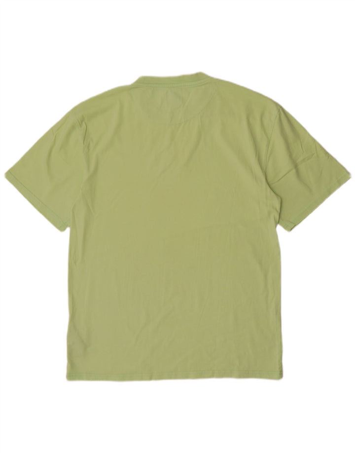 Karl Kani Herre grafisk T-shirt Top mellemgrøn bomuld