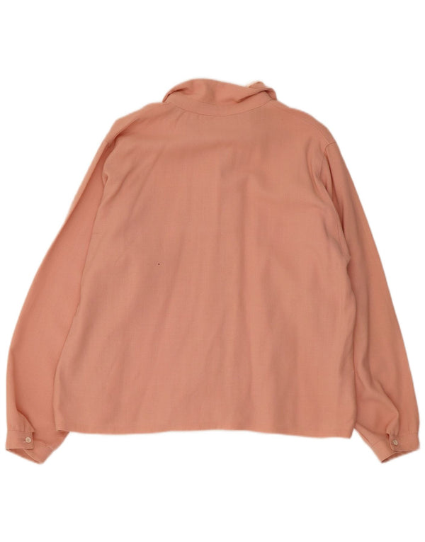 Vintage dameskjortebluse UK 16 Large Pink