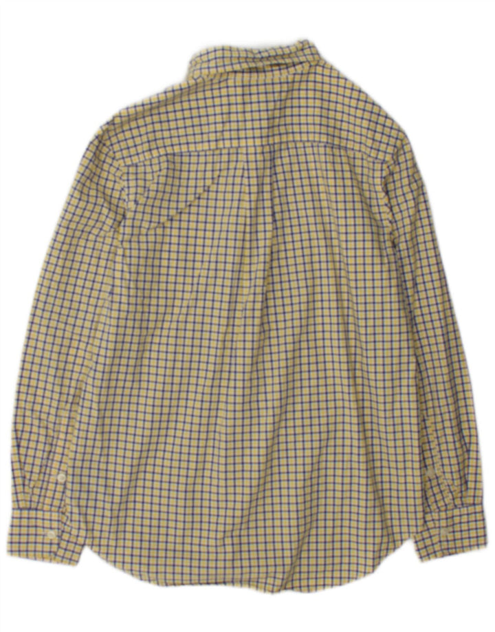 Ralph Lauren drengeskjorte 10-11 år Medium gul ternet bomuld