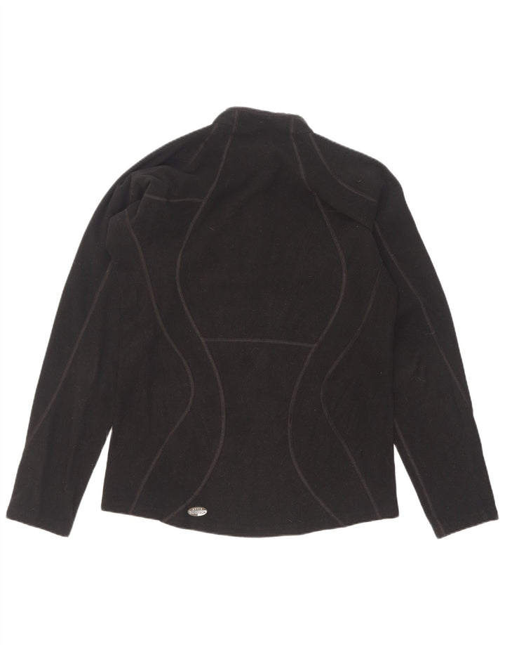 Asics herre lynlås hals fleece jumper lille sort polyester