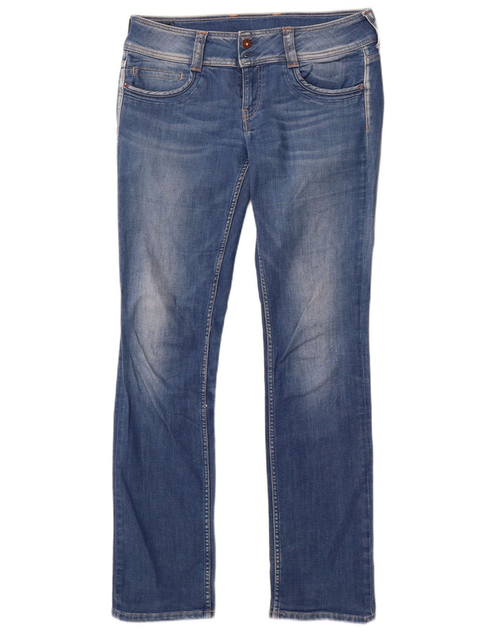PEPE Jeans Dame Straight Jeans W32 L34 Blå Bomuld