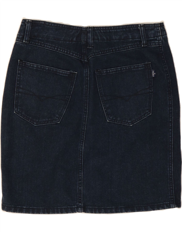 VINTAGE Dame Denim Nederdel IT 40 Small W27 Navy Blue