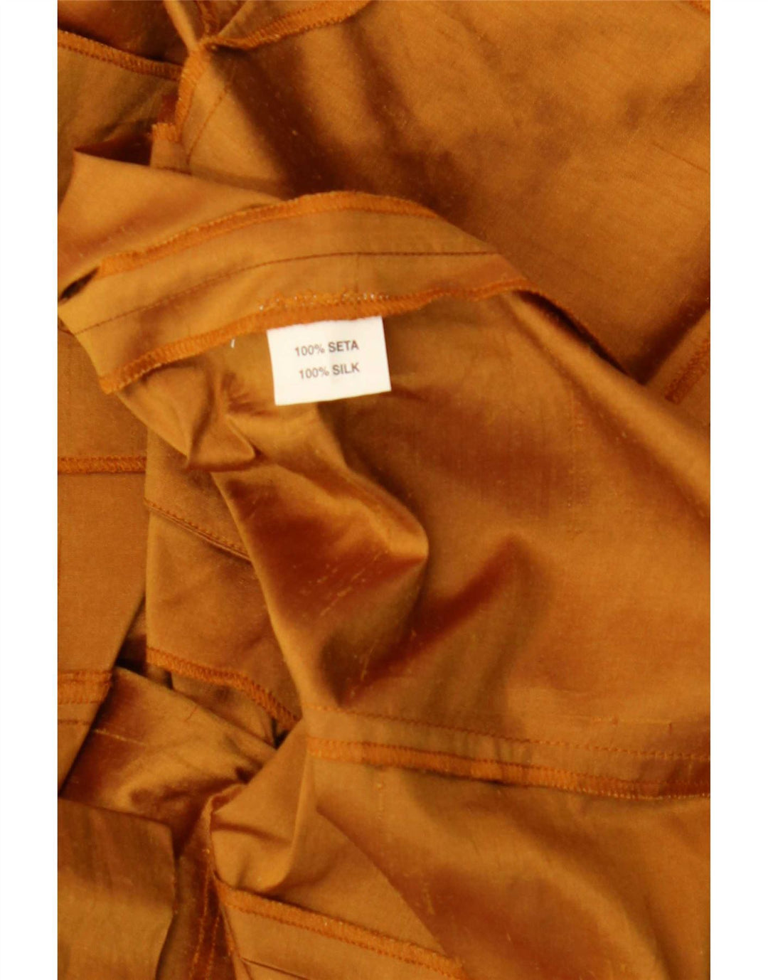Luisa Spagnoli Dame Kortærmet Bluse IT 44 Medium Brun Silke