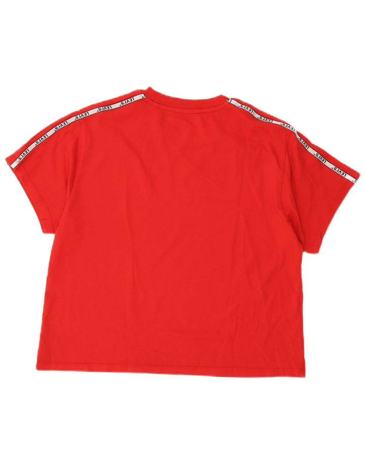 Levi's Grafisk T-shirt top til kvinder DK 12 Medium Rød