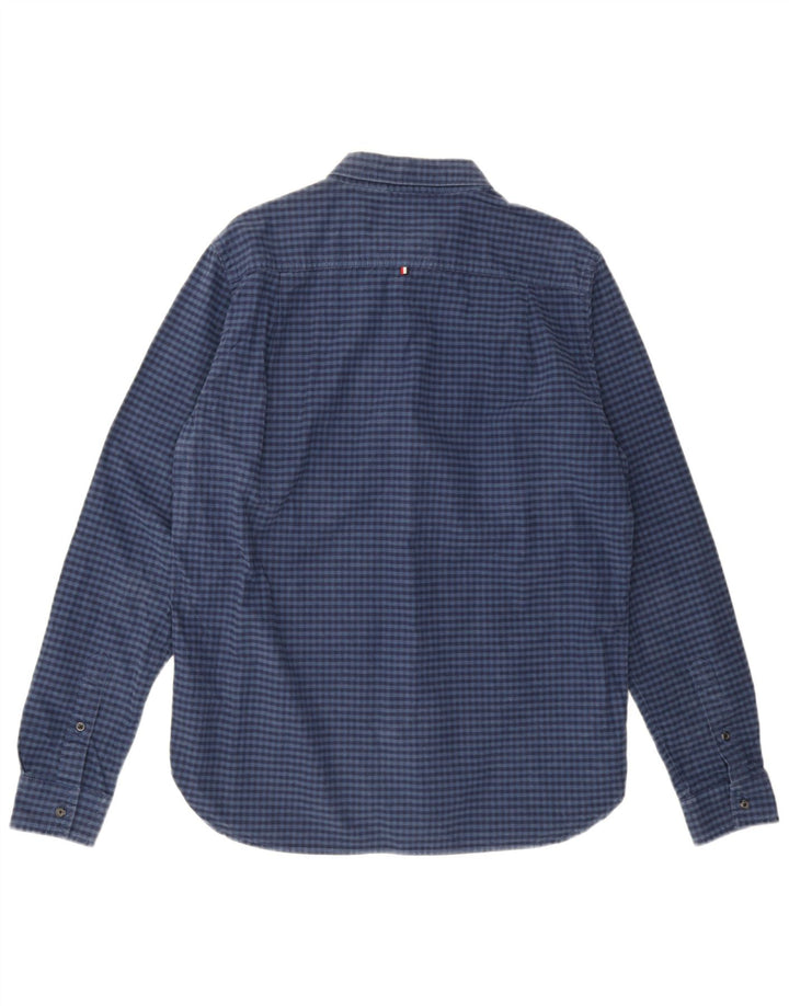 Superdry herreskjorte XL marineblå Gingham bomuld