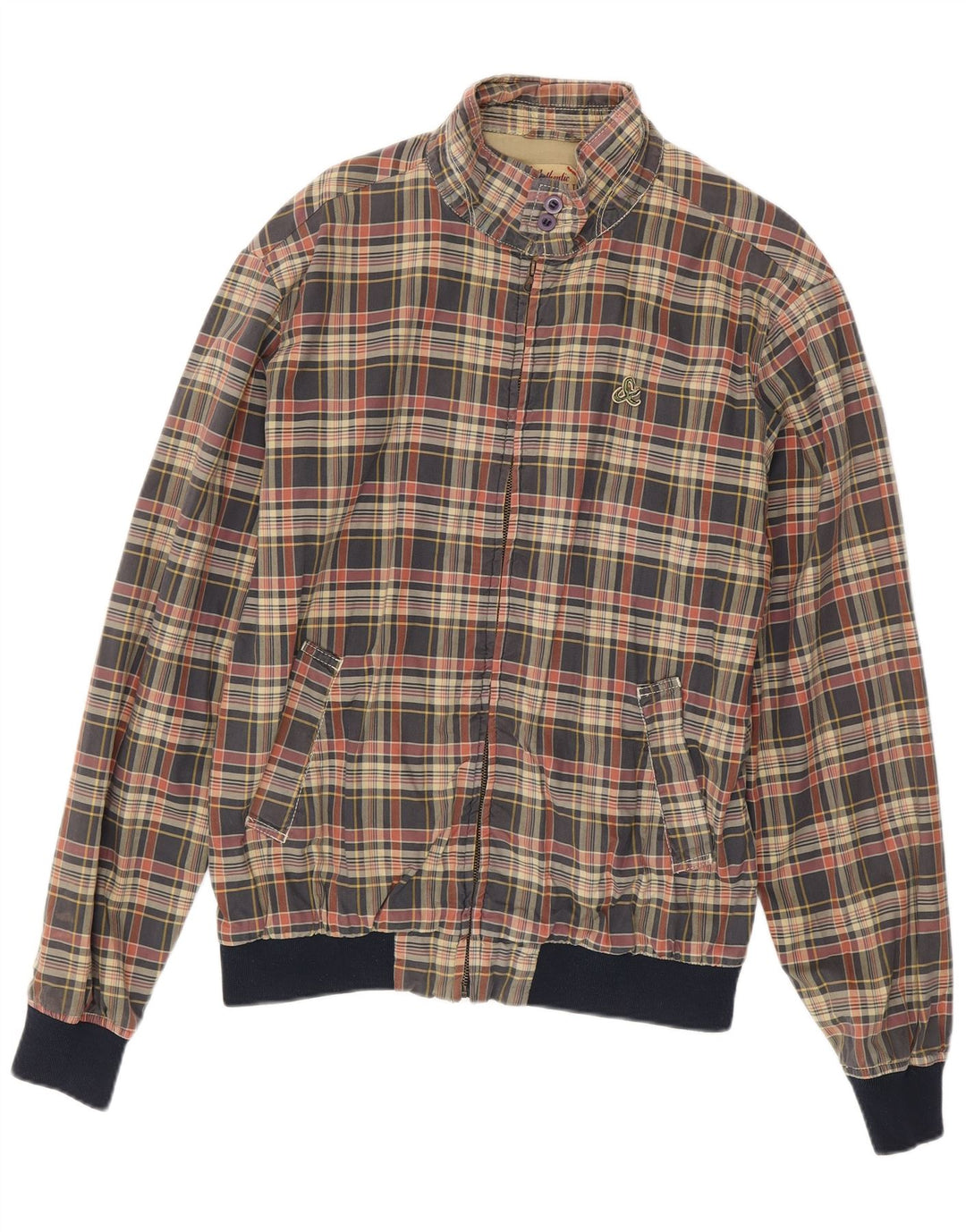 Scotch & Soda Bomber Jacket UK 42 XL Flerfarvet Plaid Bomuld