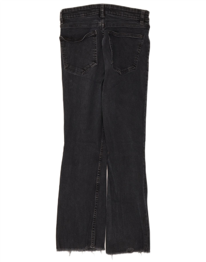 Zara Dame Bootcut Jeans EU 36 XS W26 L25 Sort