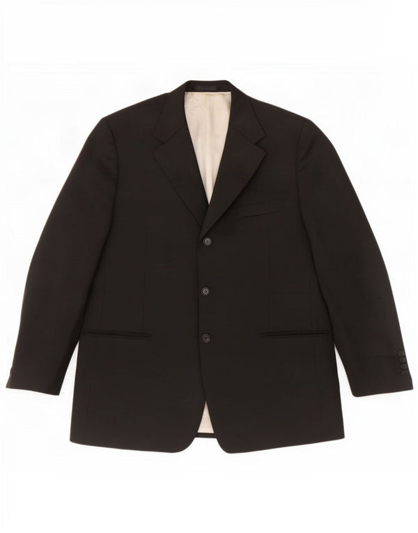 Marks & Spencer Herre 3-knaps blazerjakke UK 44 XL Sort Uld