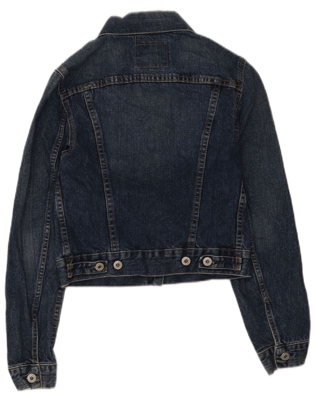 Replay Dame Crop Denim Jacket UK 8 Small Blue Cotton