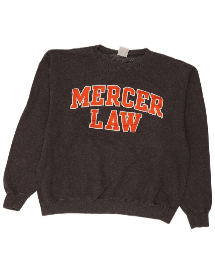 Champion Herre Mercer Graphic Sweatshirt Jumper Large Grå