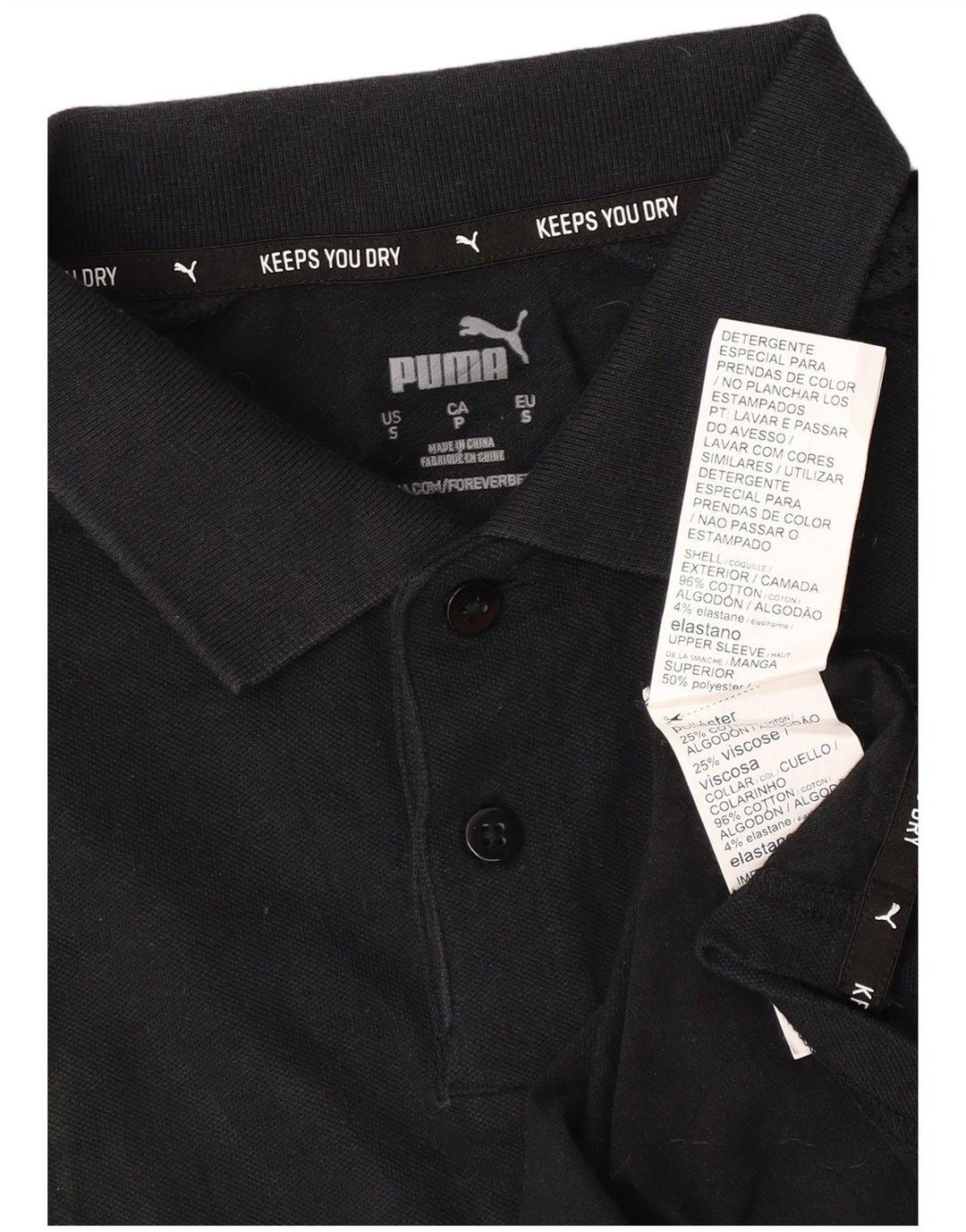 Puma herre poloshirt lille sort bomuld