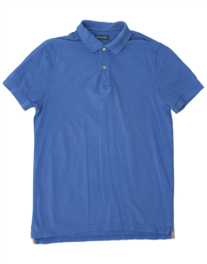 MASSIMO DUTTI Herre poloshirt Medium Blue