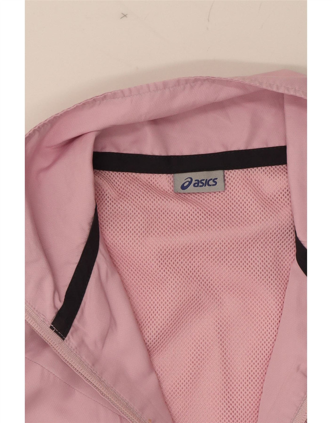 ASICS Womens Bomber Jacket UK 14 Medium Pink Polyester Vintage Asics and Second-Hand Asics from Messina Hembry 