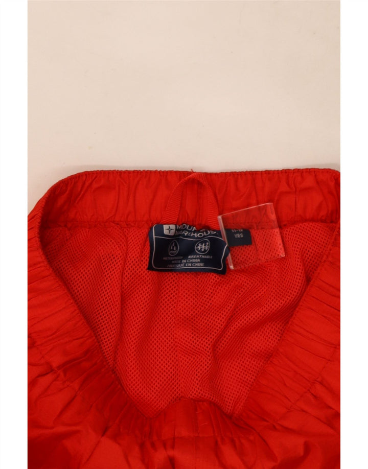 Mountain Warehouse Drenge Vandtætte Bukser 11-12 År Rød Polyester