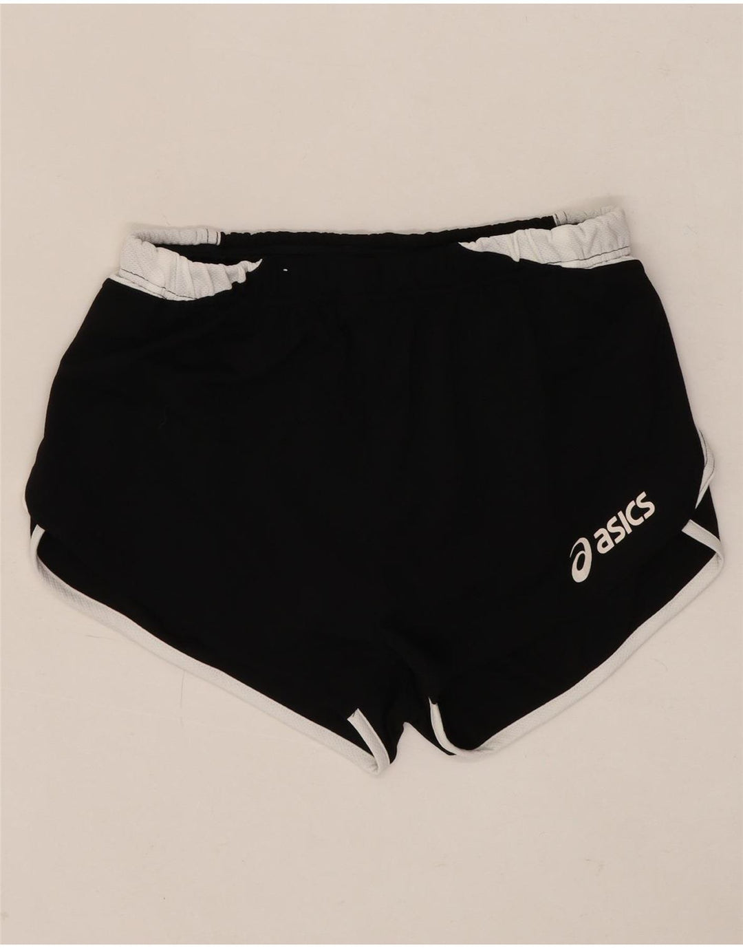 ASICS sportsshorts til kvinder UK 14 Medium Sort Colourblock Polyester