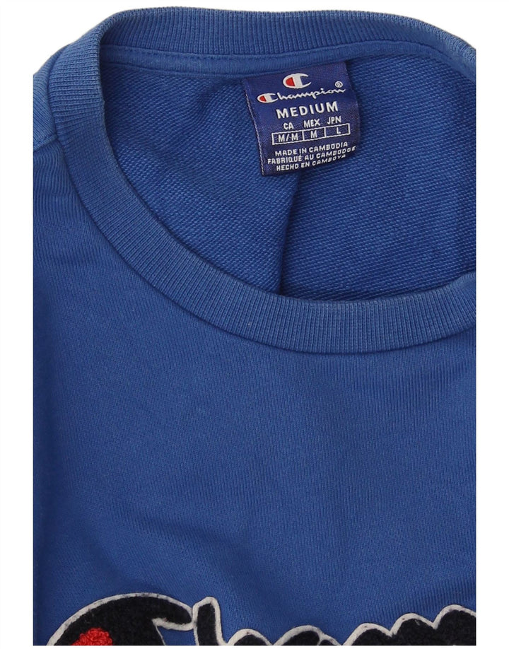 Champion Herre Grafisk Sweatshirt Jumper Medium Blue