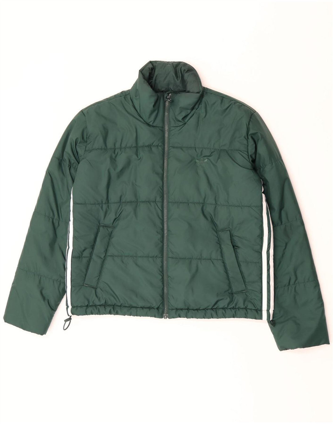 Adidas Dame Oversized Polstret Jakke UK 10 Lille Grøn Polyester