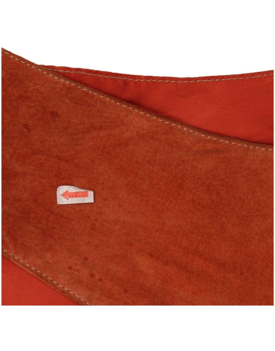 Vintage herre ruskind vest lille brunt læder