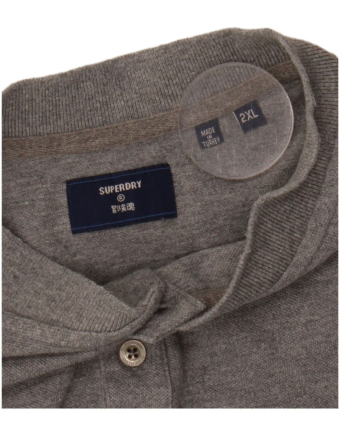 SUPERDRY Mens T-Shirt Top 2XL Grey