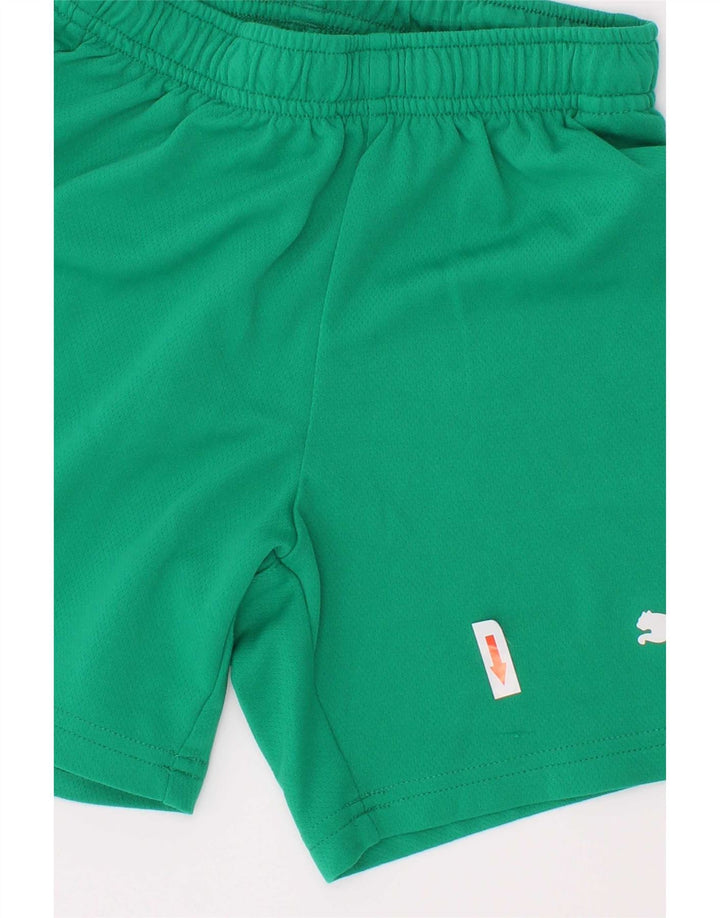 Puma Boys Sports Shorts 7-8 År Grøn Polyester