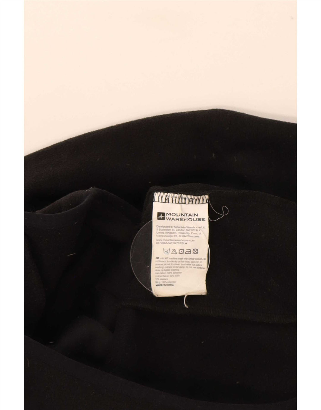 Mountain Warehouse Dame Fleecejakke UK 12 Medium Sort Colourblock