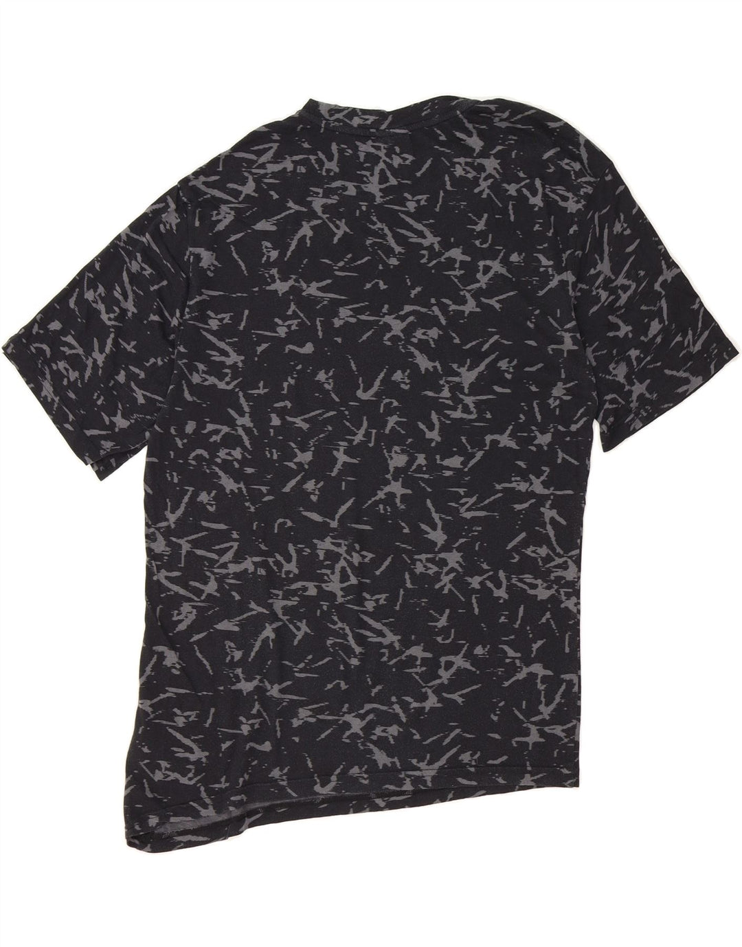 PUMA Womens Abstract Pattern Graphic T-Shirt Top UK 12 Medium  Black Vintage Puma and Second-Hand Puma from Messina Hembry 