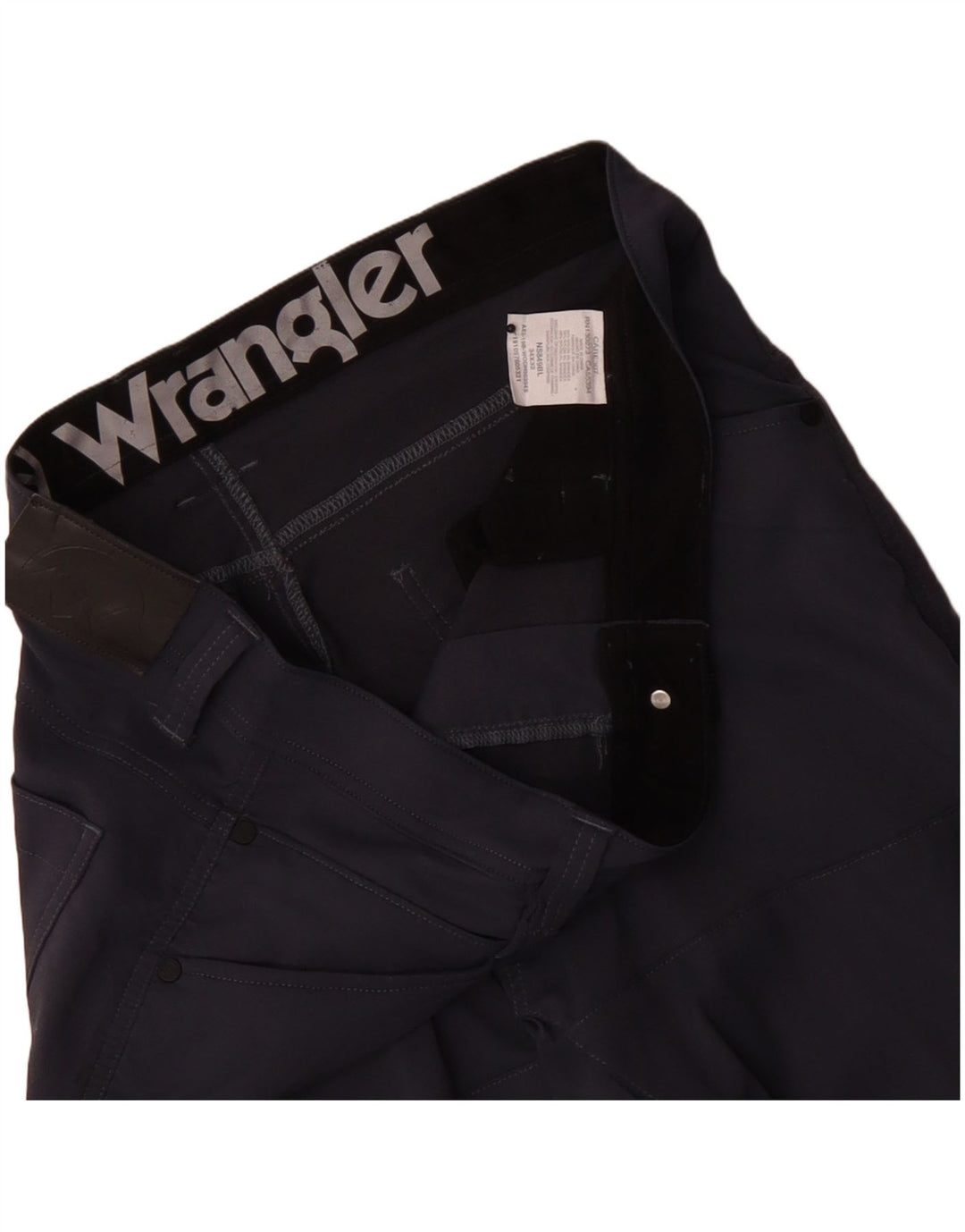 Wrangler Herre Cargo Straight Cropped Trousers W34 L24 Navy Blue Nylon