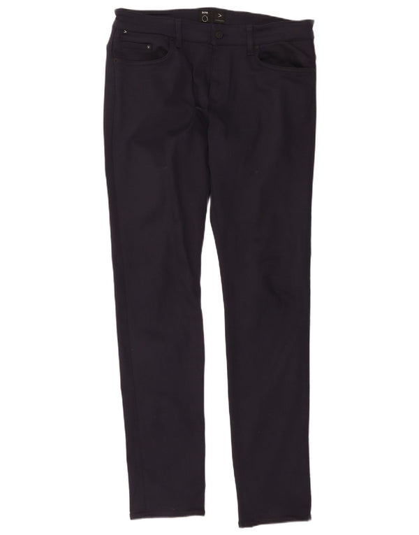 Hugo Boss Herre Slim Casual Bukser W34 L34 Marineblå Polyester