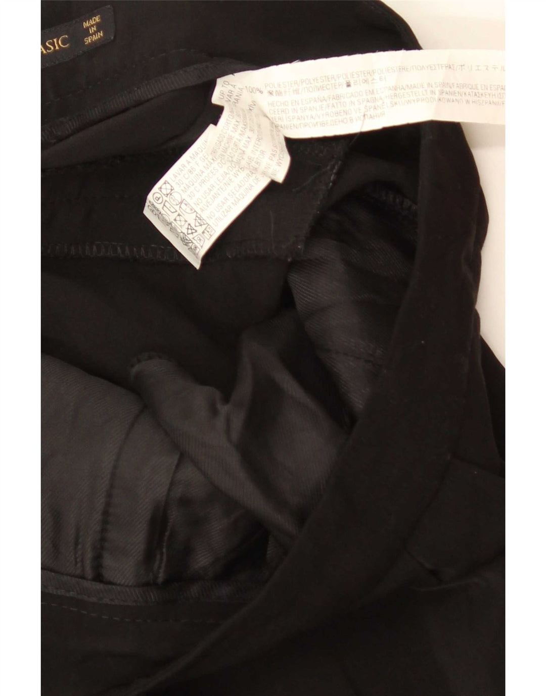 Zara Dame Pegged Casual Bukser Medium W28 L32 Sort Polyester