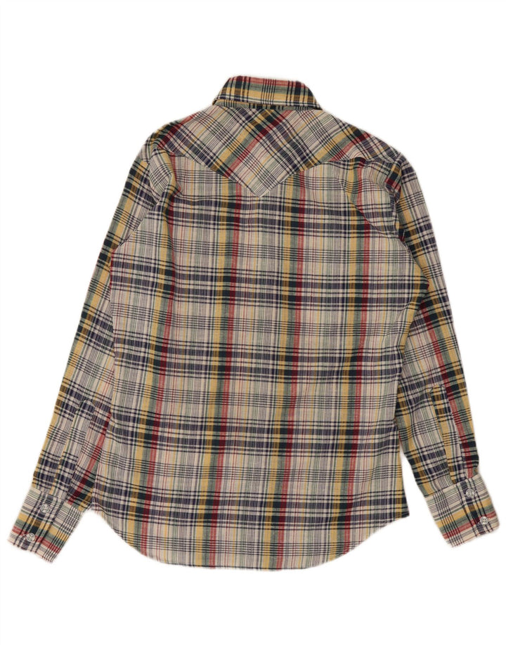Wrangler herre flannel skjorte medium flerfarvet ternet bomuld