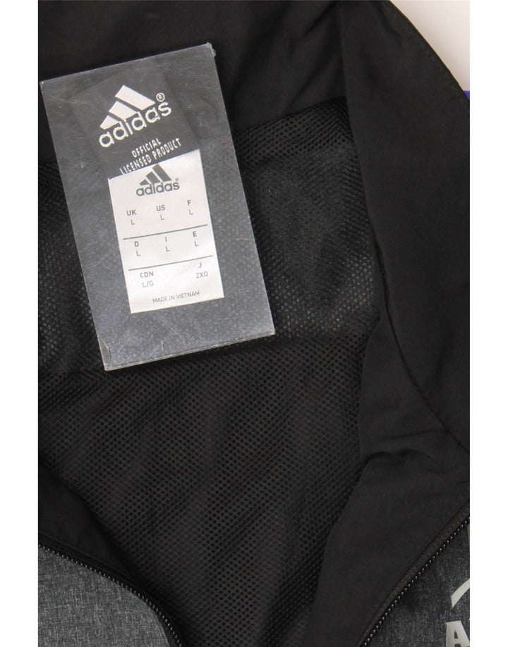 Adidas Herre All Blacks Grafisk træningsdragt Topjakke Stor Sort Colourblock