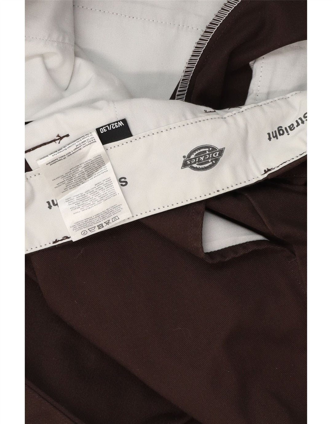 DICKIES Straight Chino-bukser til mænd W32 L30 Brun polyester