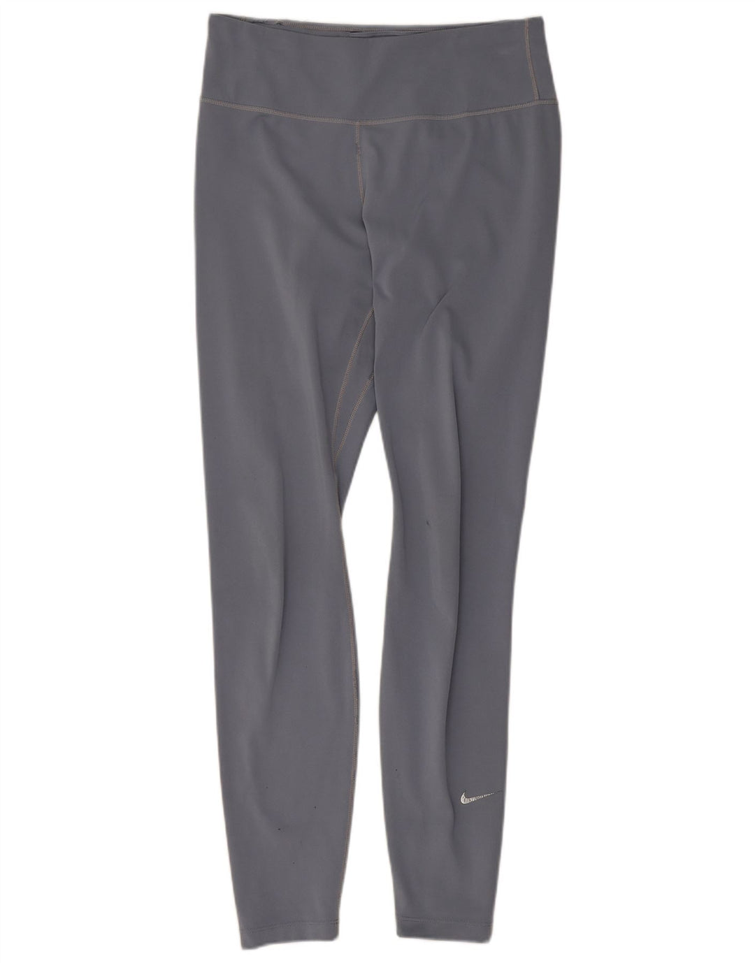 Nike Dame Dri Fit Leggings UK 8 Small Grå Polyester