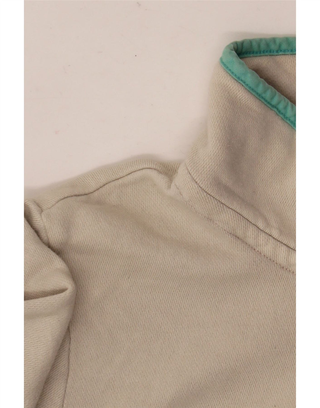 Joules Dame Button Neck Sweatshirt Jumper UK 16 Stor hvid stribet