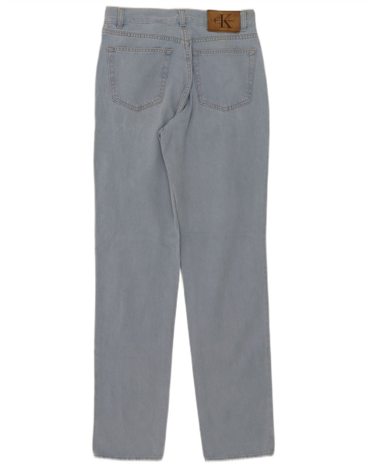 Calvin Klein Dame Straight Jeans W30 L32 Blå Bomuld