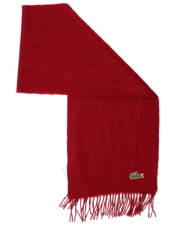 Lacoste herre rektangel halstørklæde One Size rød uld klassisk
