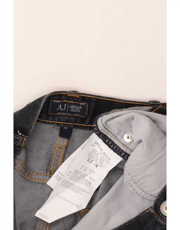 Armani Herre Slim Jeans W30 L30 Marineblå Bomuld