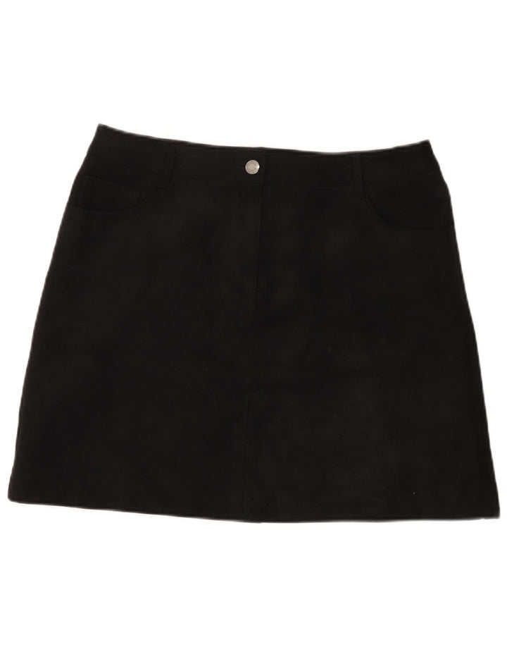 Marks & Spencer Dame Mini-nederdel UK 14 Large W32 Black Polyester