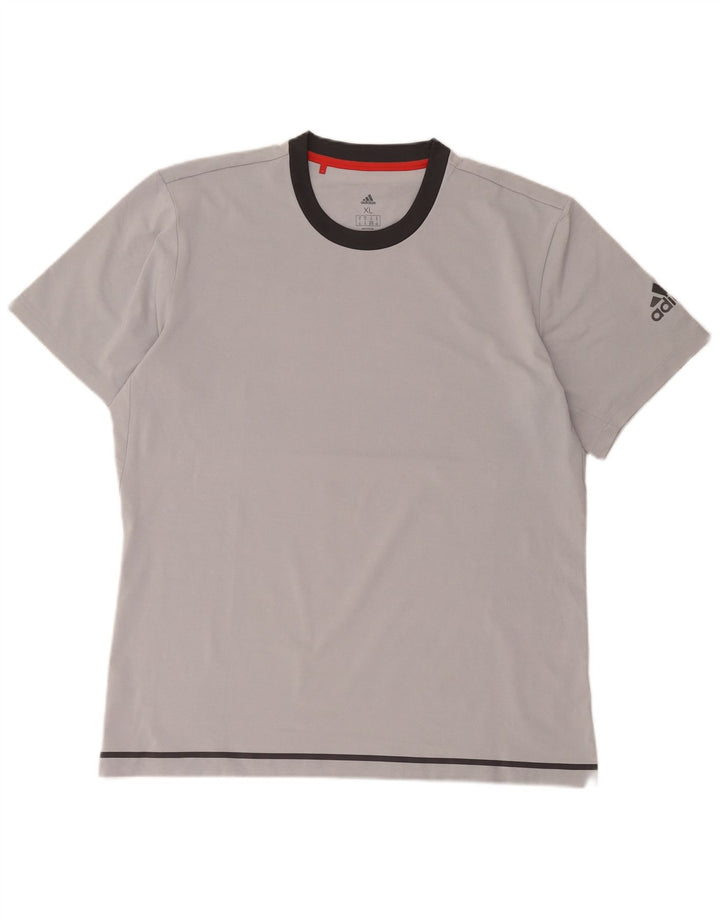 Adidas Herre grafisk T-shirt Top XL Grå Polyester