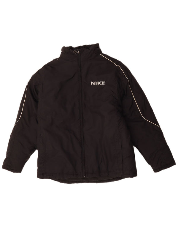 Nike drenge grafisk polstret jakke 13-14 år XL sort polyester