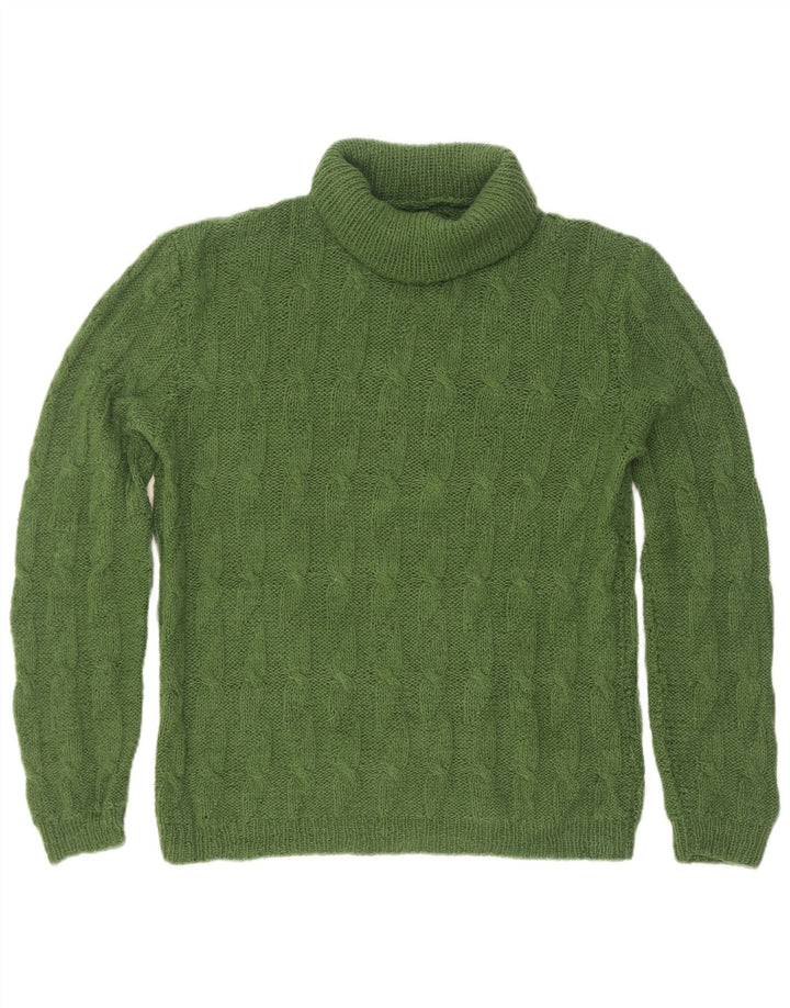 Vintage Herre rullehals sweater lille grøn